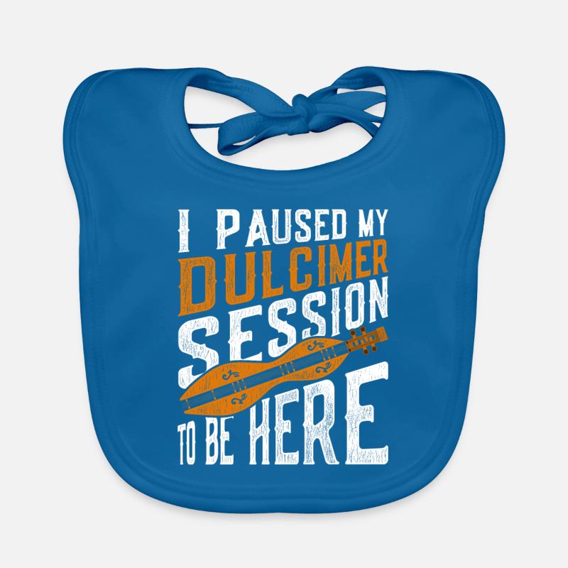 I Paused My Dulcimer Session To Be Here Organic Baby Bibs