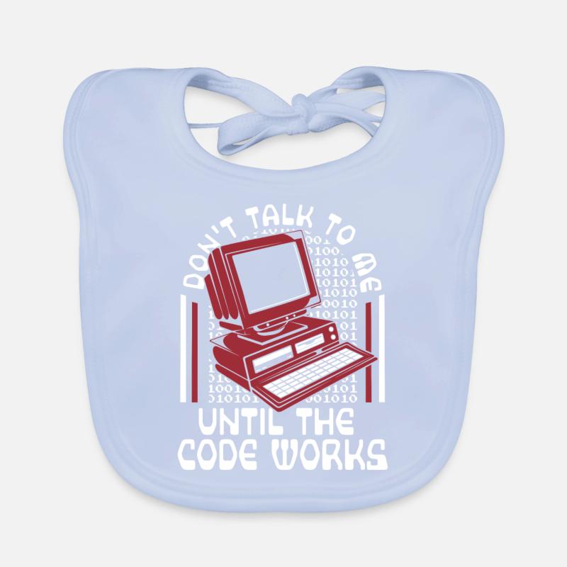 Until The Code Works Software Engineer Coder Organic Baby Bibs