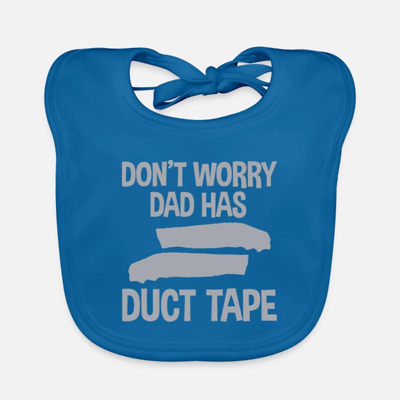 Don't Worry Dad Has Duct Tape 4 Organic Baby Bibs
