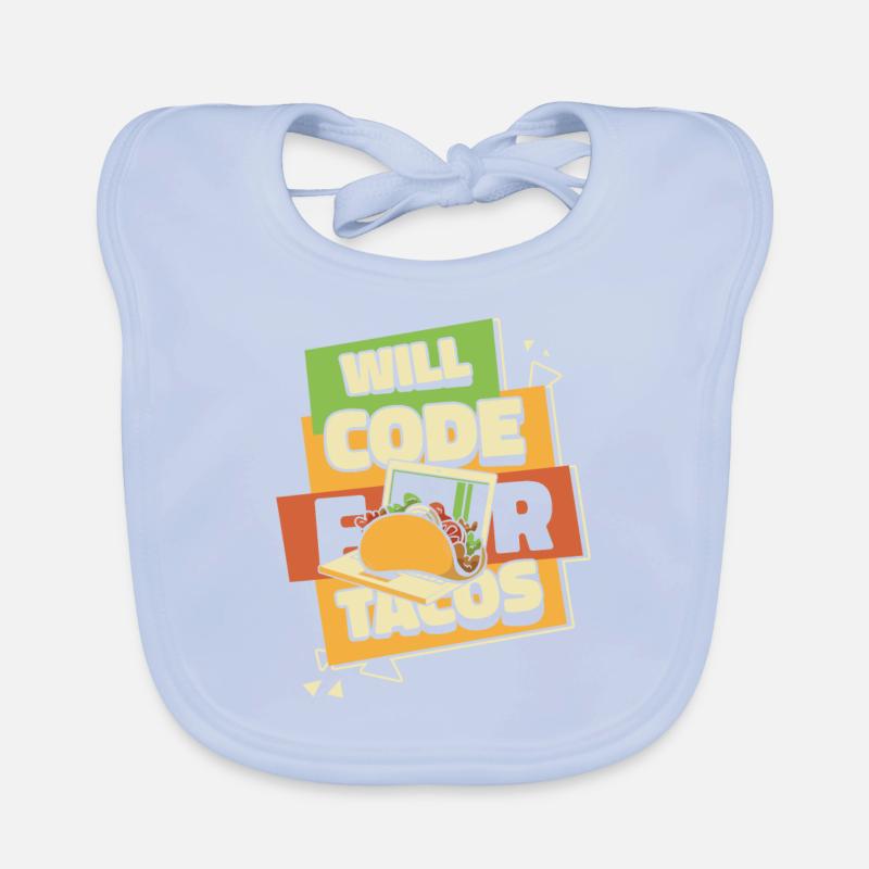 Will Code pour Tacos Développeur Codeur Programmeur Bavoir bio Bébé