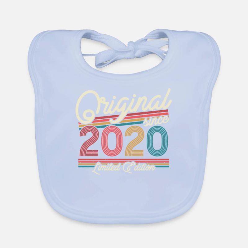 Vintage Birthday Gift 2020 Organic Baby Bibs