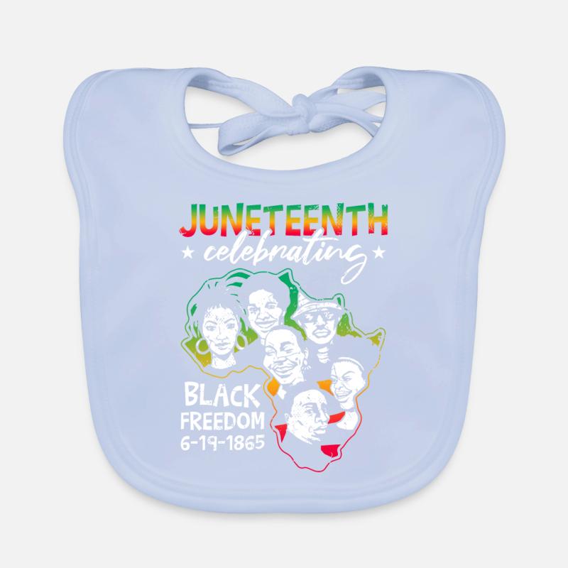Wir feiern Juneteenth Baby Bio-Lätzchen