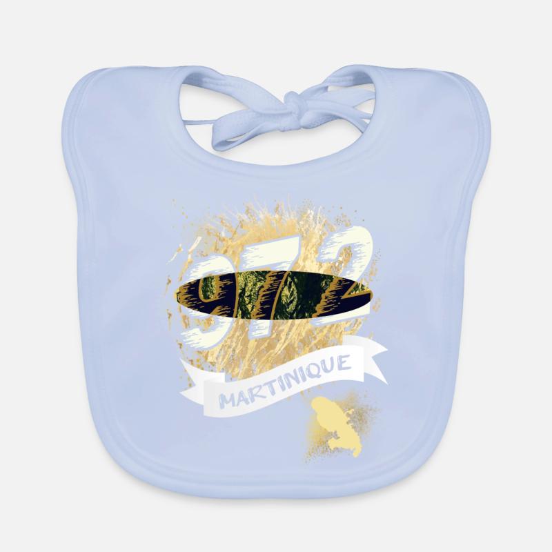 schöne Idee eines originellen Geschenks aus Martinique Baby Bio-Lätzchen