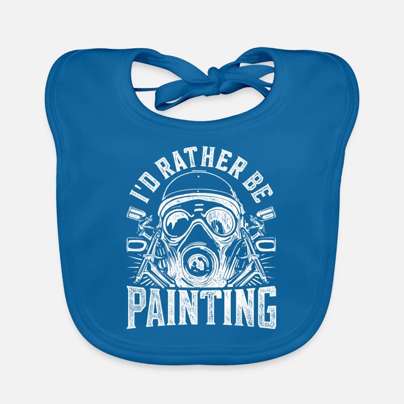 Vehicle Painter I'd Rather Be Painting Organic Baby Bibs