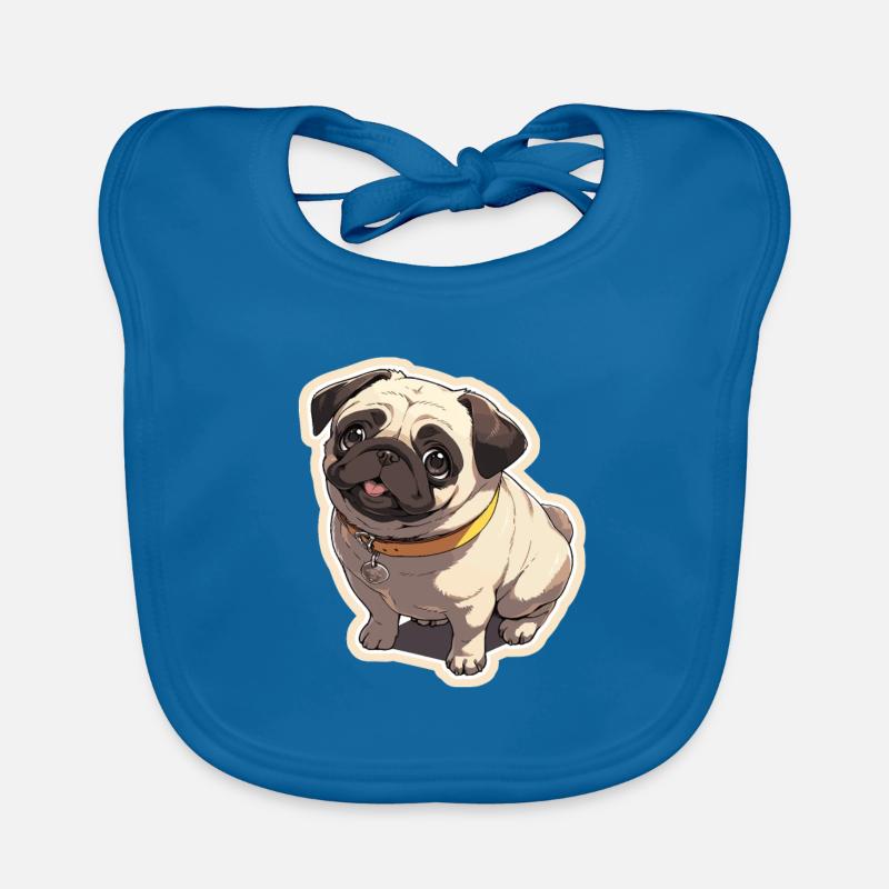 Mops Mops Hund Mops Geschenke Mops Liebhaber Baby Bio-Lätzchen