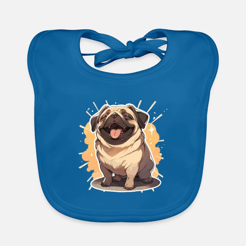 Mops Mops Hund Mops Geschenke Mops Liebhaber Baby Bio-Lätzchen