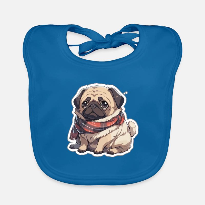 Mops Mops Hund Mops Geschenke Mops Liebhaber Baby Bio-Lätzchen