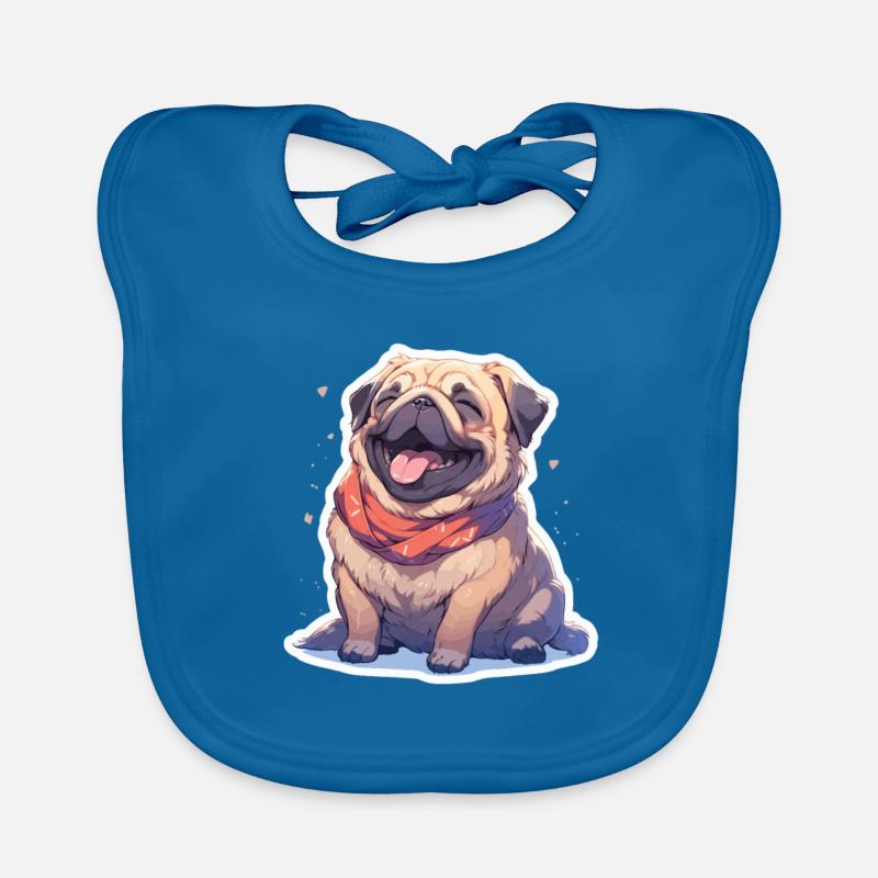 Mops Mops Hund Mops Geschenke Mops Liebhaber Baby Bio-Lätzchen