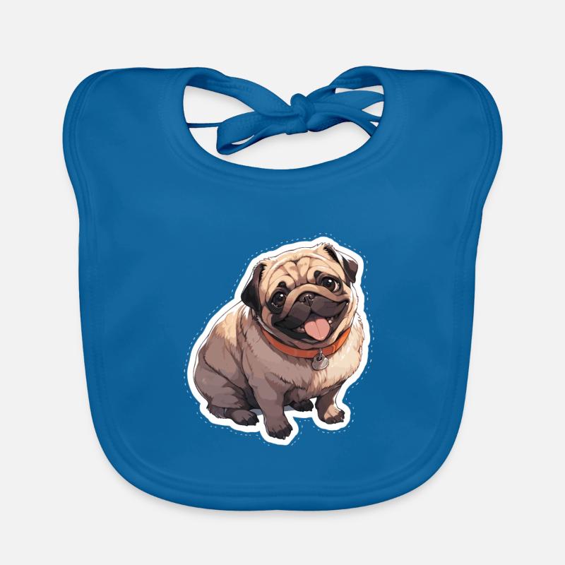 Mops Mops Hund Mops Geschenke Mops Liebhaber Baby Bio-Lätzchen