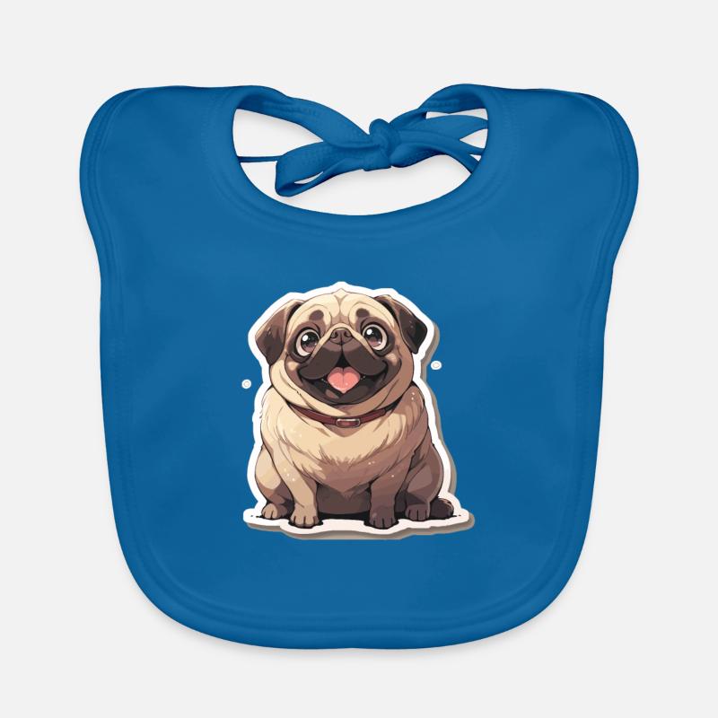 Mops Mops Hund Mops Geschenke Mops Liebhaber Baby Bio-Lätzchen