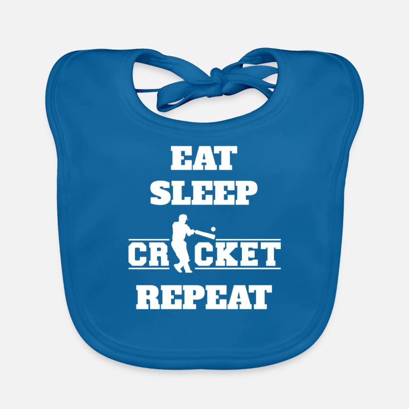 Équipe de cricket Équipe de cricket Équipe de cricket Bavoir bio Bébé