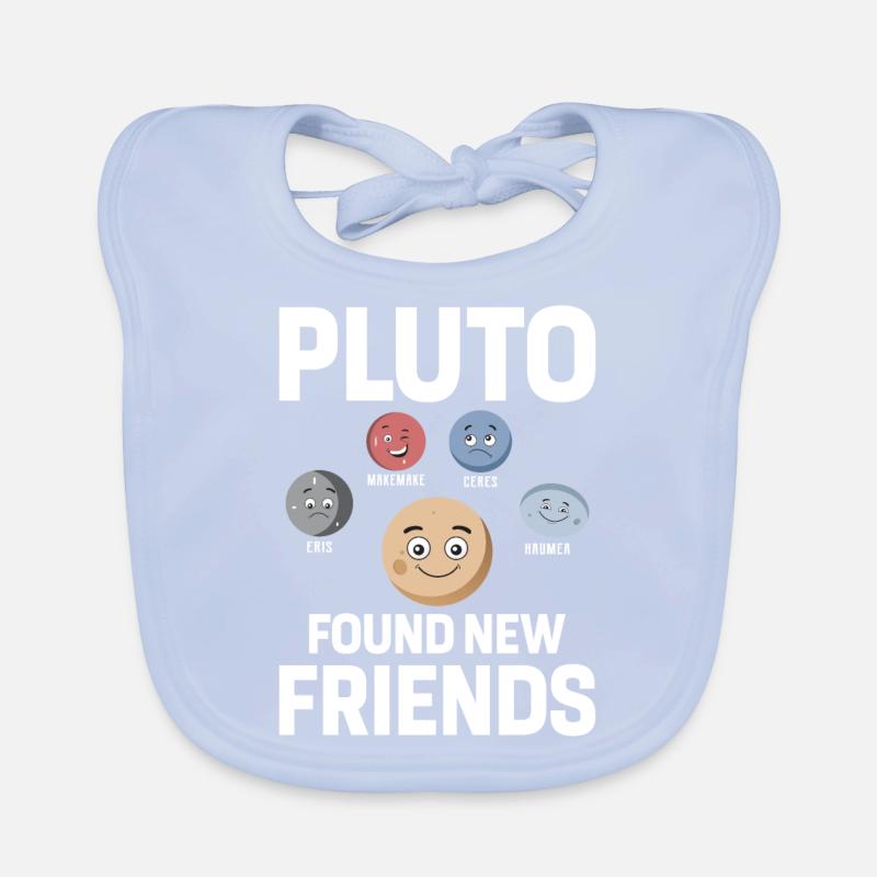 Funny Pluto Planet Solar System Science Space Nerd Organic Baby Bibs