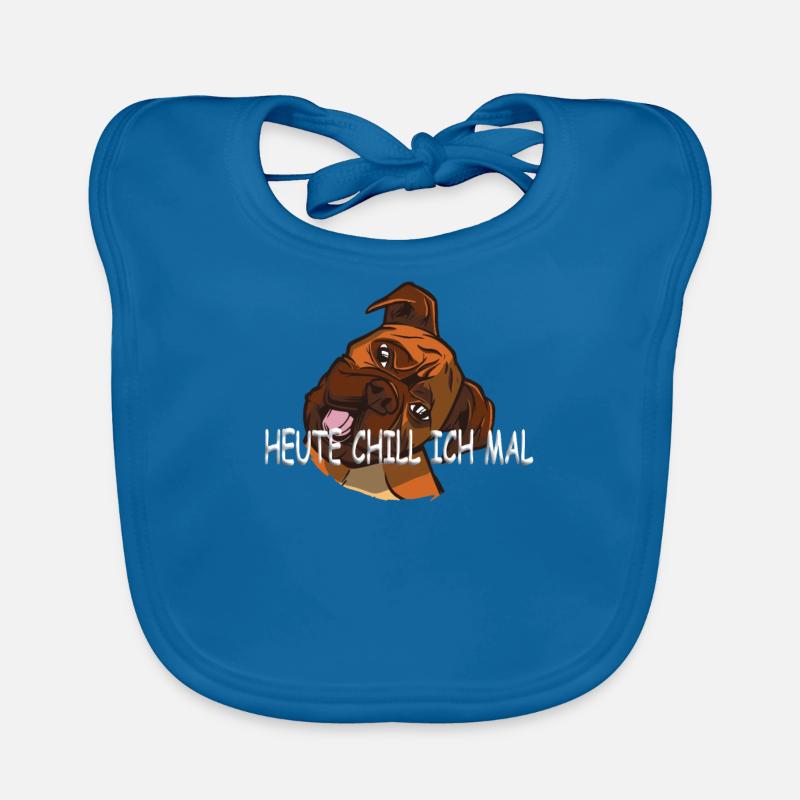 Hund Boxer Hundebesitzer Geschenkidee Baby Bio-Lätzchen