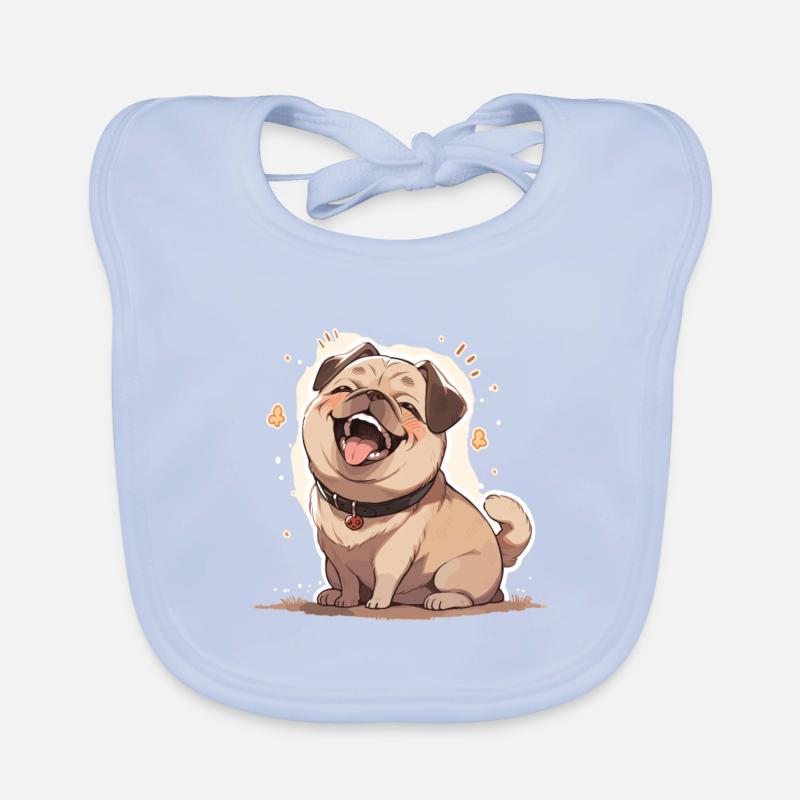 Mops Mops Hund Mops Geschenke Mops Liebhaber Baby Bio-Lätzchen