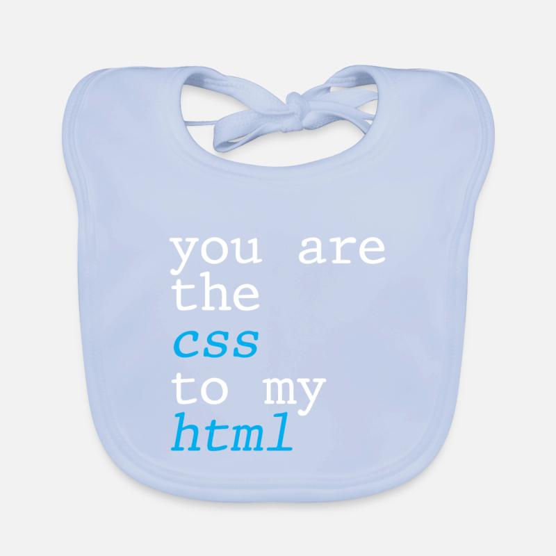 You Are The CSS To My HTML 4 Organic Baby Bibs