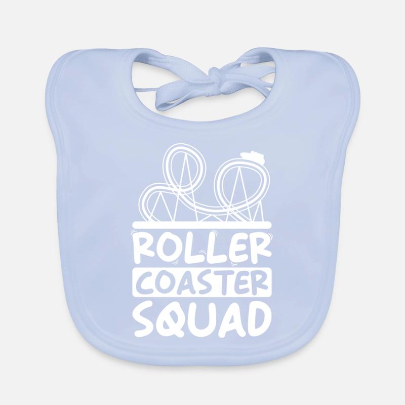 Rollercoaster Squad amusement park group Organic Baby Bibs