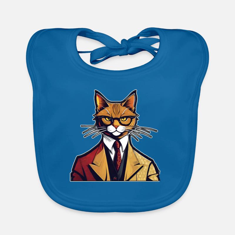 Chemise Chat Chat Cadeau Idée Mastic Bavoir bio Bébé