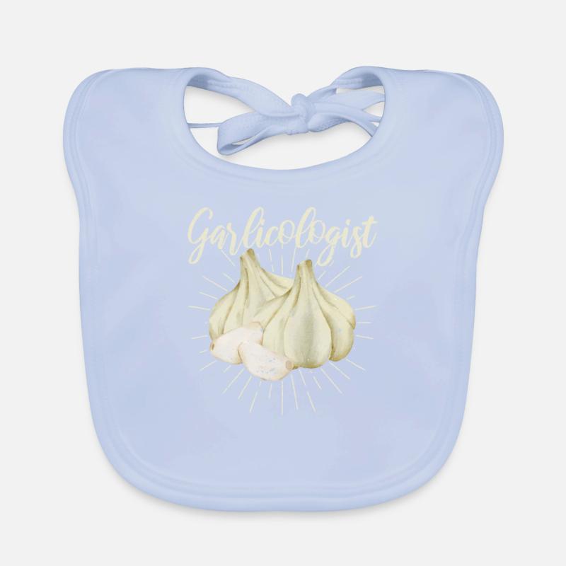 Garlicologist Funny Chef Garlic Bulb Cook Delicious Organic Baby Bibs