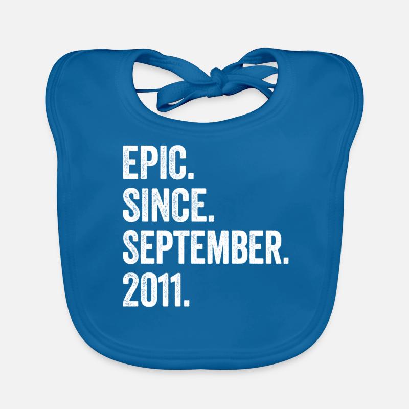 12 Years Old Epic Since September 2011 12th Organic Baby Bibs