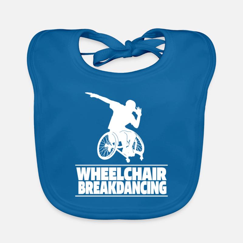 Breakdance Breakdancer Breakdancing Wheelchair Organic Baby Bibs