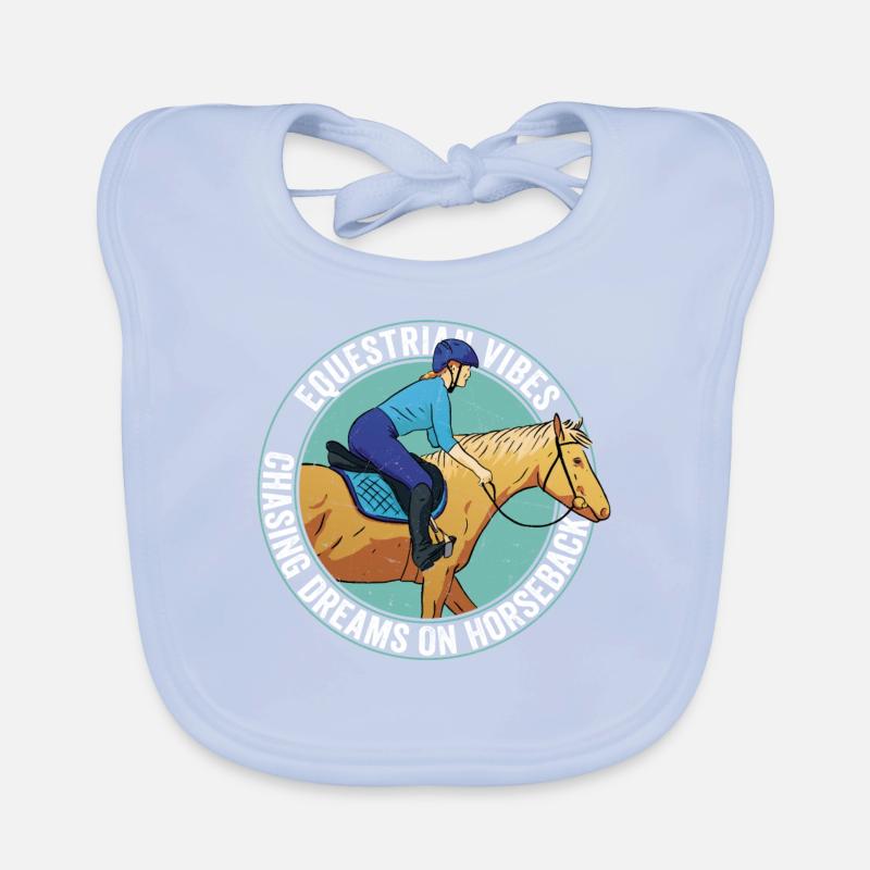 Equestrian Vibes, Chasing Dreams On Horseback. Rid Baby Bio-Lätzchen