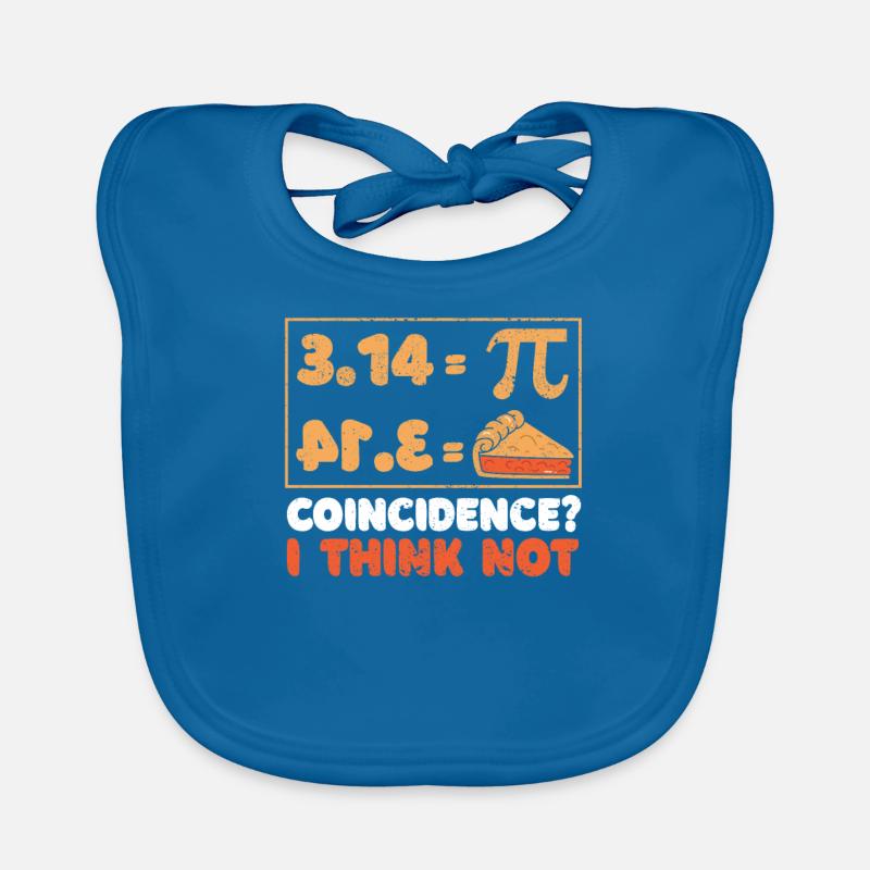 Pi 3,14 = cake coincidence? I don't think math Organic Baby Bibs