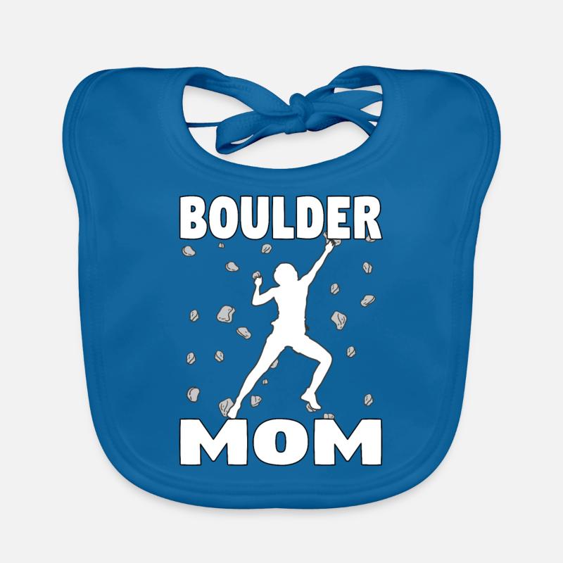 Bouldern Mama Boulder Mutti Boulderer Muttertag Baby Bio-Lätzchen