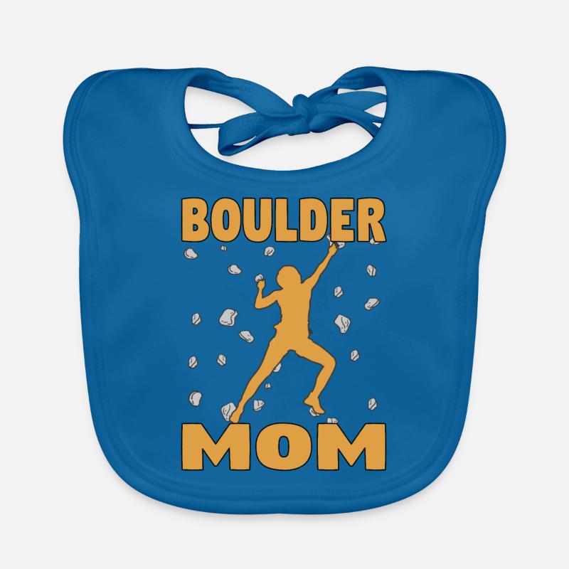 Bouldern Mama Boulder Mutti Boulderer Muttertag Baby Bio-Lätzchen