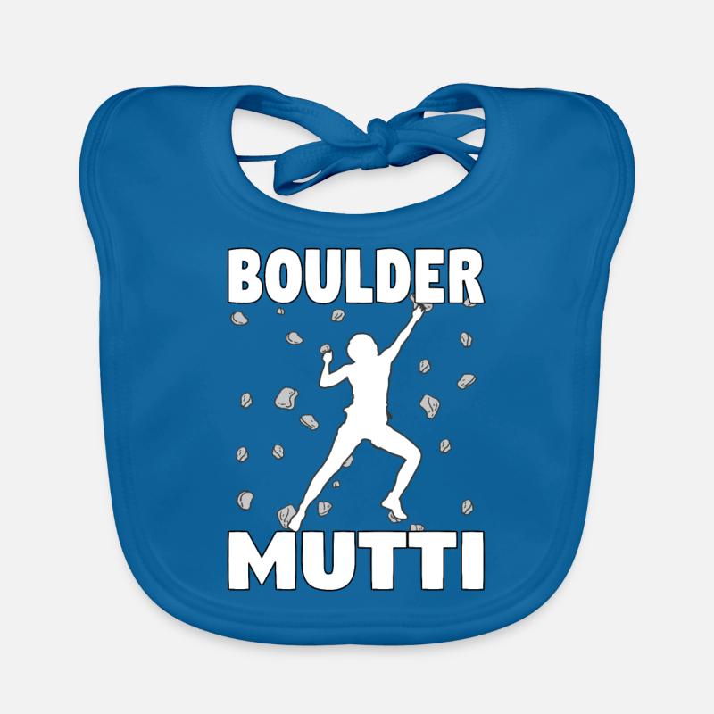 Bouldern Mama Boulder Mutti Boulderer Muttertag Baby Bio-Lätzchen