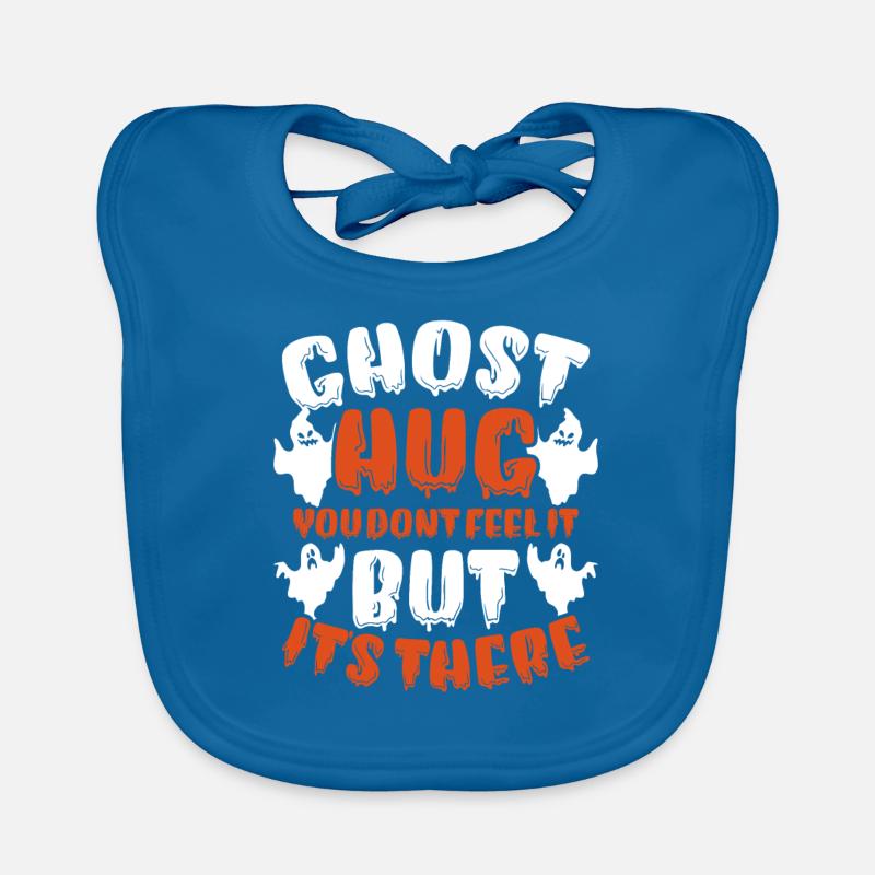 Ghost Hunt Ghost Hug Organic Baby Bibs