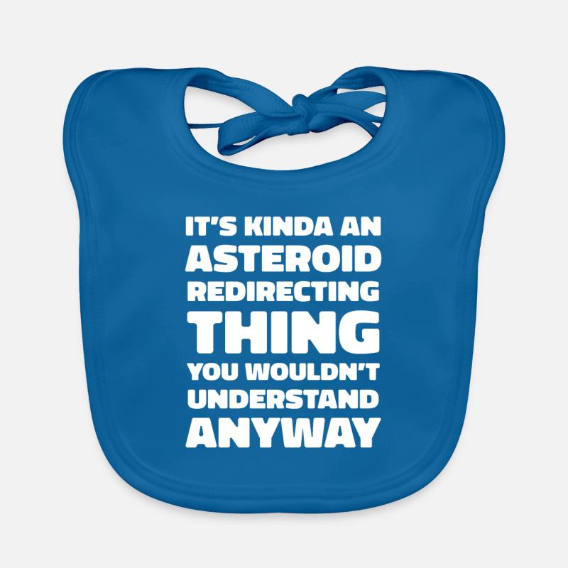 Space Space Funny Astroid Diversion Bavoir bio Bébé