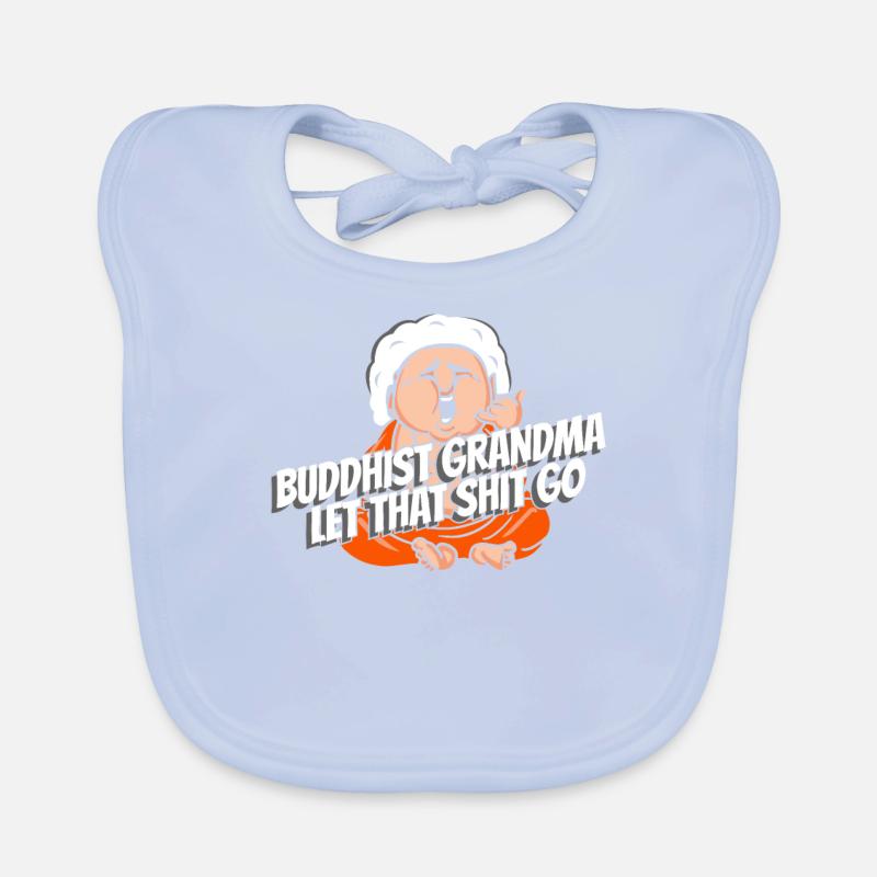 Buddha Buddhist Funny Organic Baby Bibs