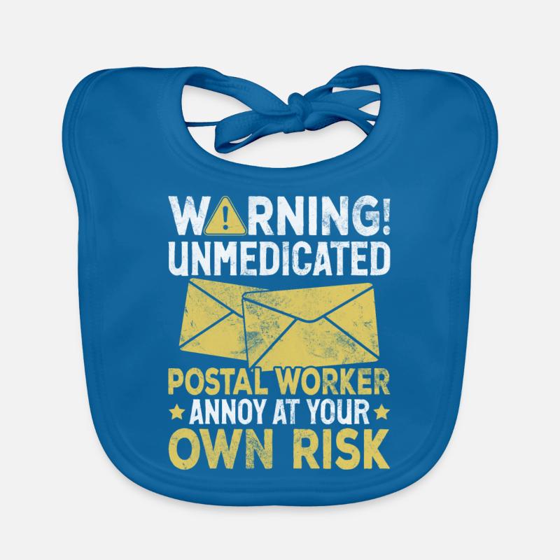 Lustiger Postangestellter Postbote Postbote Postbote Post Baby Bio-Lätzchen