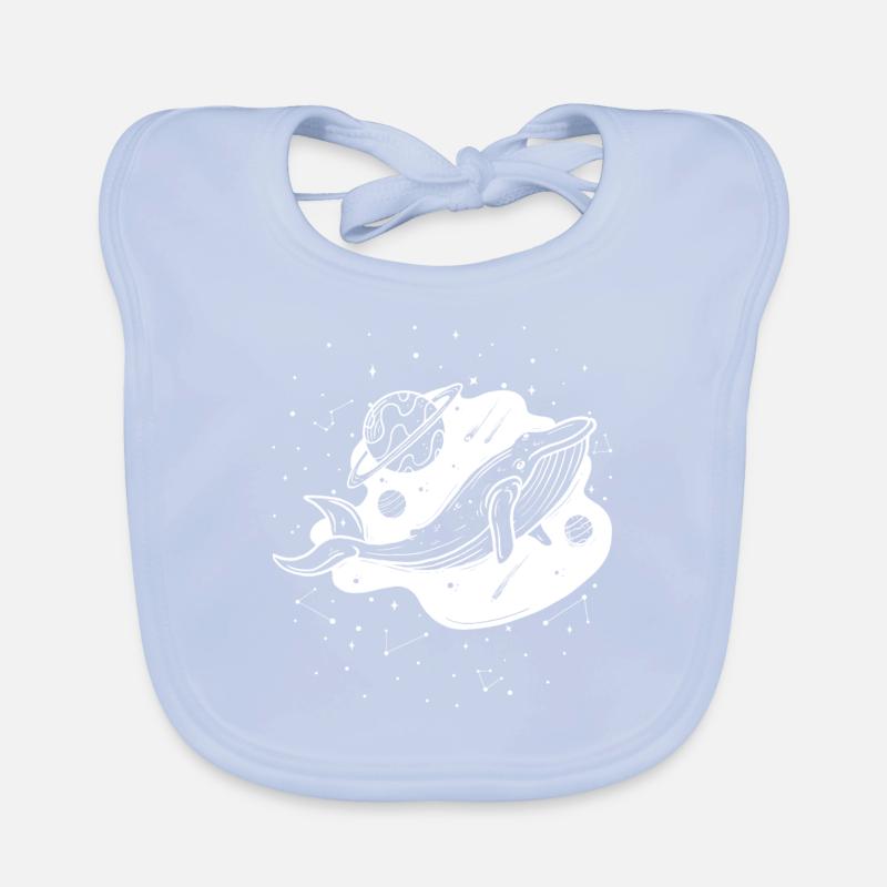 Sternbild Whale Constellation Cetacea Watcher Organic Baby Bibs