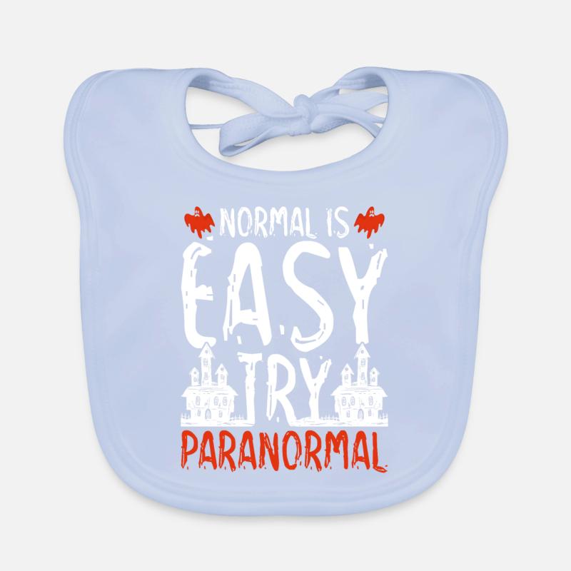 Ghost Hunt Normal est facile à essayer Paranormal Bavoir bio Bébé