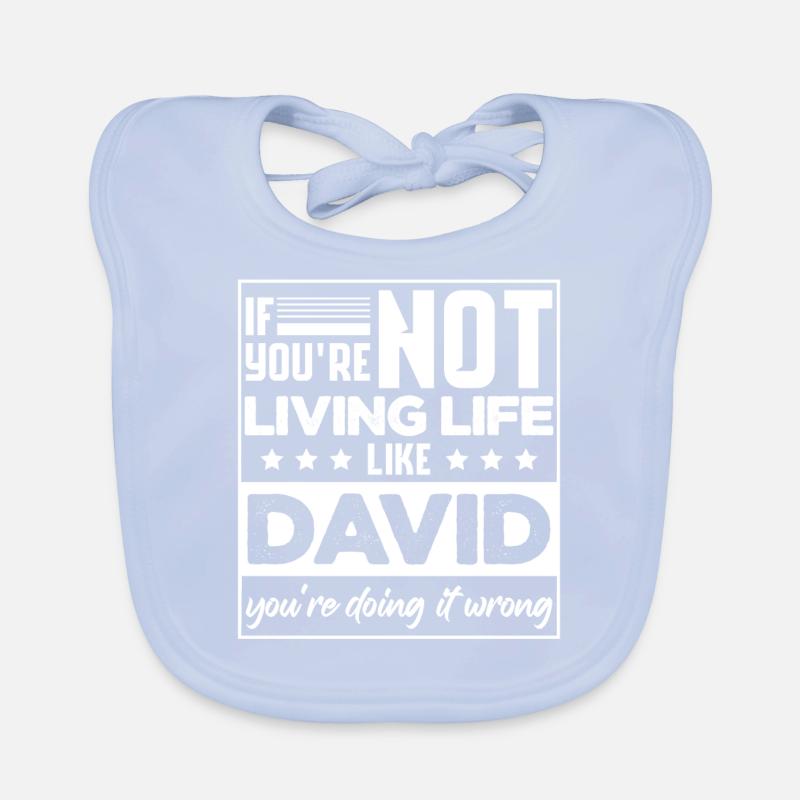 Drôle David Blague d’anniversaire Sarcasme Bavoir bio Bébé