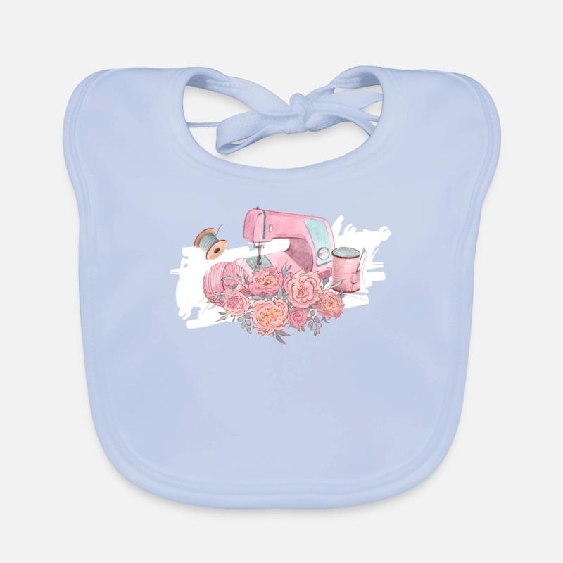 sewing machine handmade sewing hobby seamstress Organic Baby Bibs