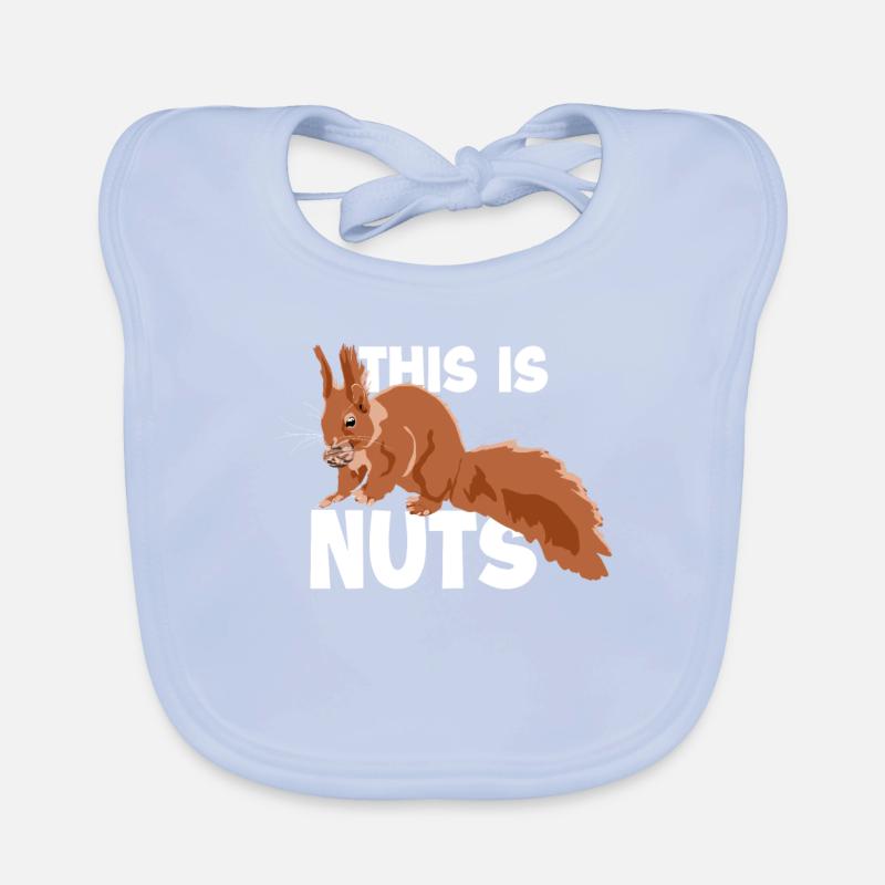 C’est Noix Écureuil Renard Écureuil Gris Bavoir bio Bébé