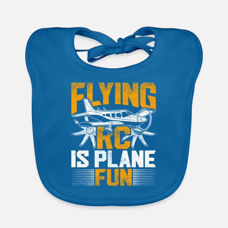 Modellflieger Flying RC Plane Is Fun Baby Bio-Lätzchen