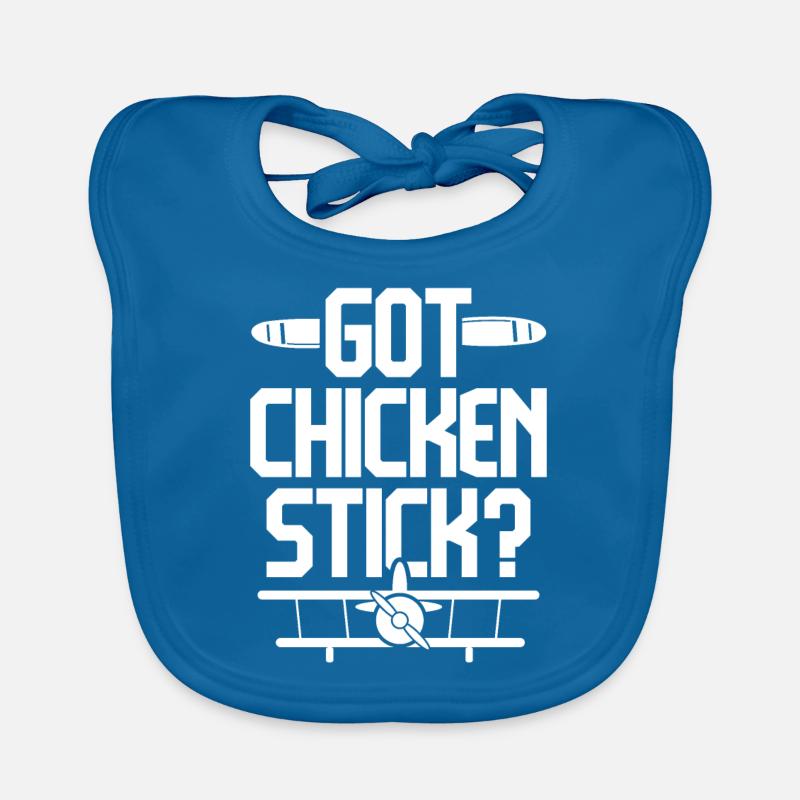 Model Airplane Model Airplane Got Chicken Stick? Organic Baby Bibs