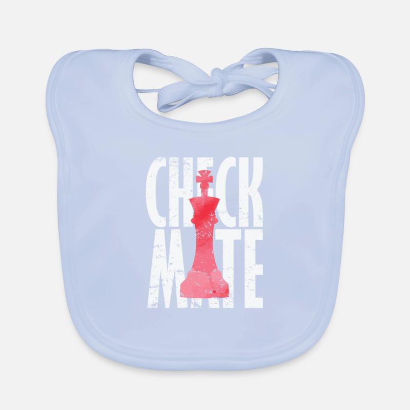 Checkmate Chess Organic Baby Bibs