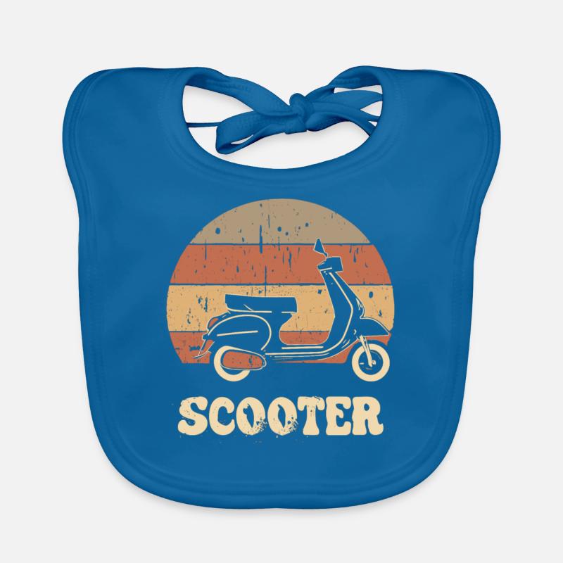 Scooter Motorroller Mofa Moped Roller Organic Baby Bibs