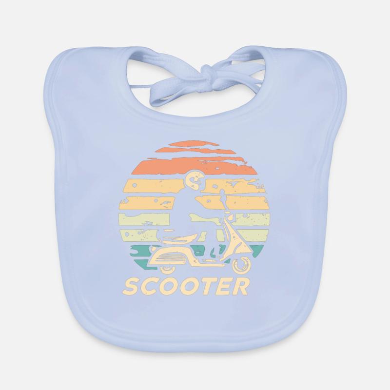Scooter Motorroller Mofa Rouleau de cyclomoteur Bavoir bio Bébé