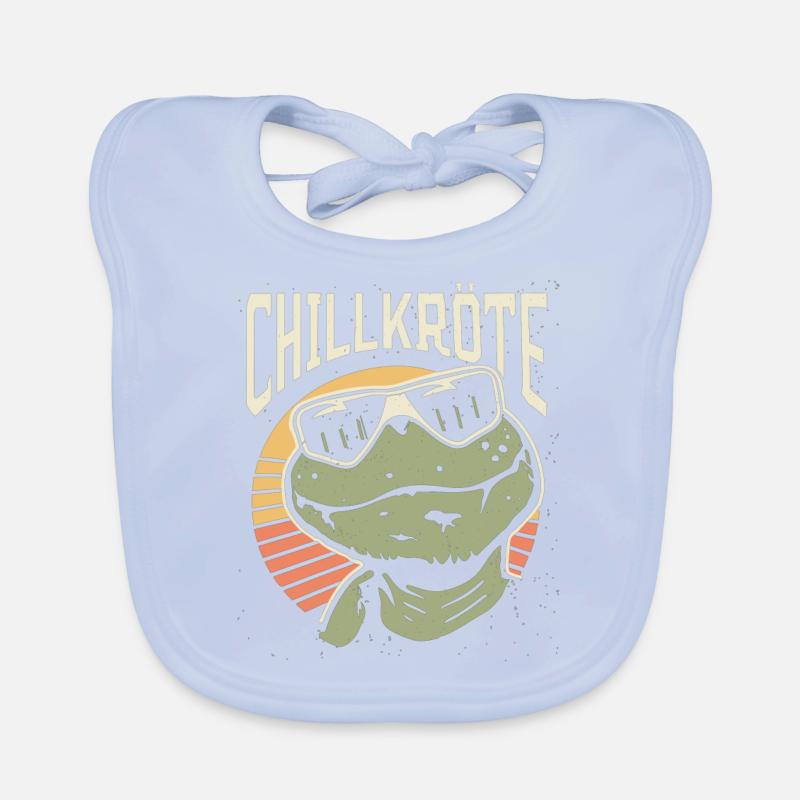Relaxed turtles Chill toad Organic Baby Bibs