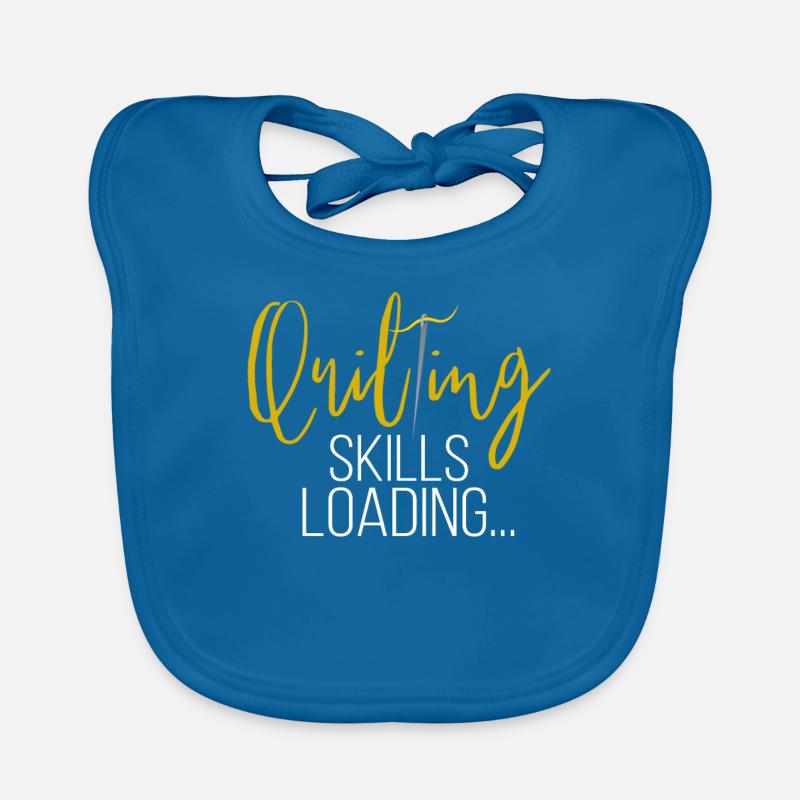 Quilting Skills Loading Funny Sewing Machine Organic Baby Bibs