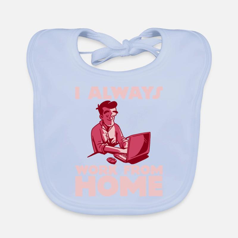I Always Work From Home 2 Baby Bio-Lätzchen