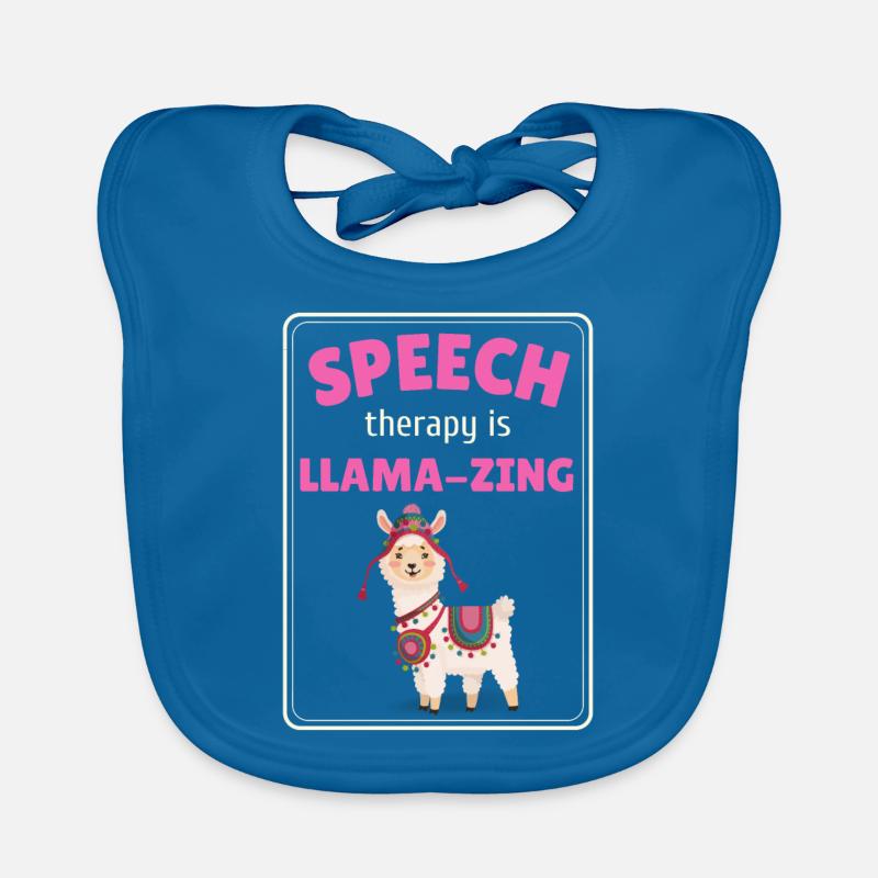 Speech Therapy Llama Speech Language Pathology Organic Baby Bibs