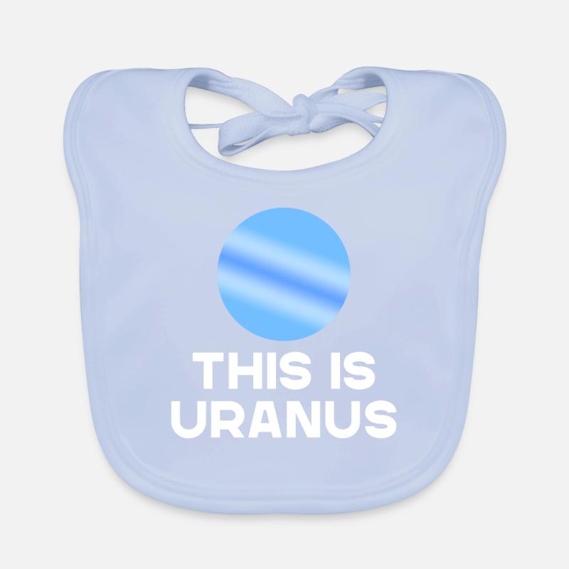 This is Uranus Humorous Funny Saying Design Organic Baby Bibs