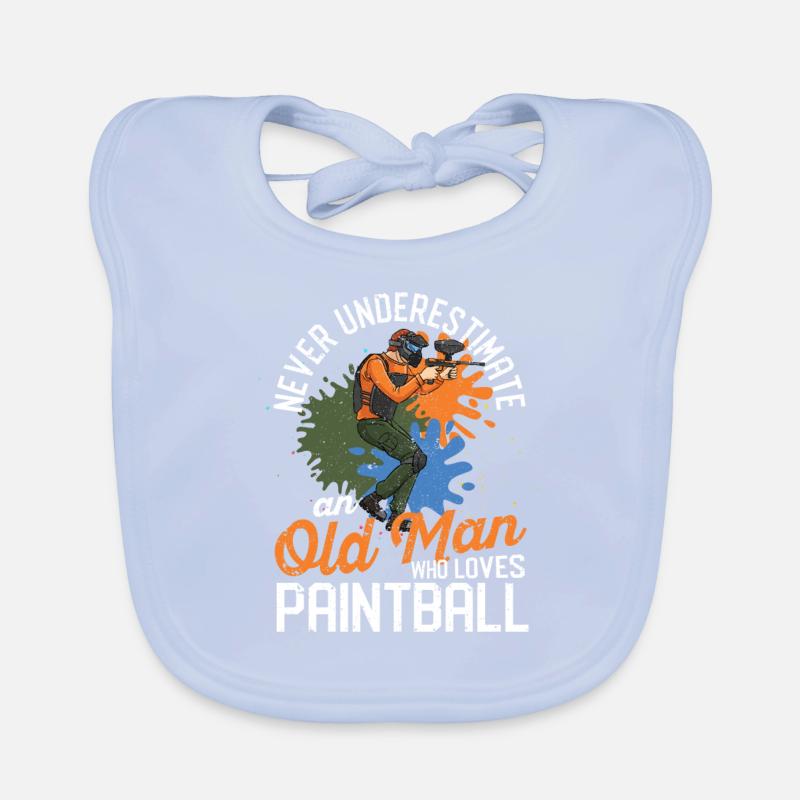 Never underestimate an old man who paints Organic Baby Bibs