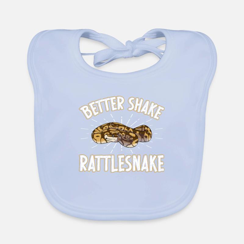 Better Shake Rattlesnake Snake Lover Organic Baby Bibs